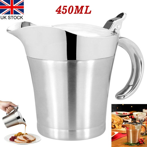 Stainless steel steak jam jug - stainless,