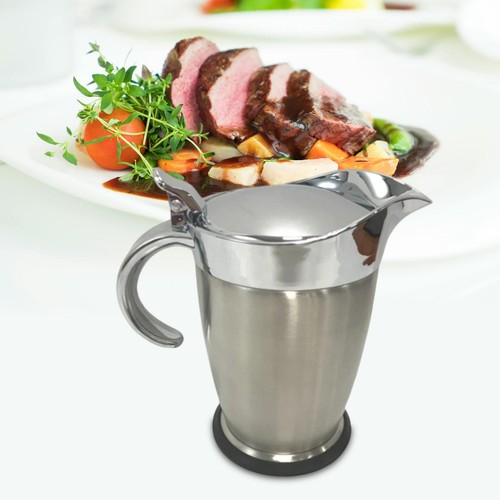 Stainless steel sauce jug - steel,