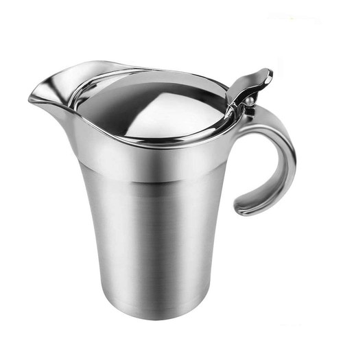 Stainless steel gravy boat - steel,