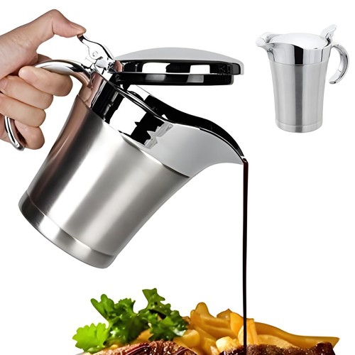 Stainless steel gravy boat - stainless,