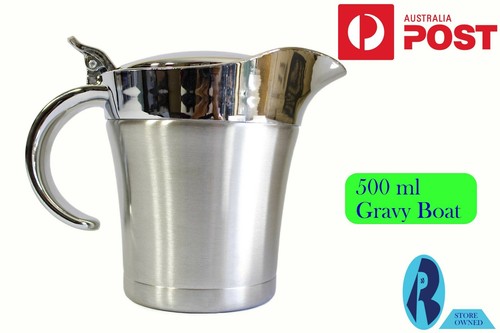 Thermal gravy boat stainless - gravy,